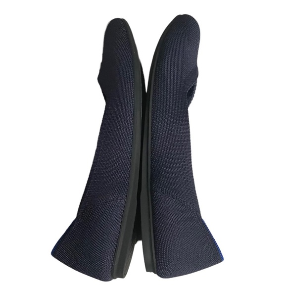 ROTHYS navy blue round toe women flats size W7 1/2 - Picture 7 of 10